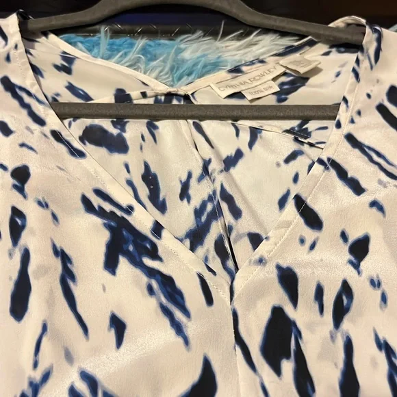 Cynthia rowley 100 % silk medium blouse - Picture 5 of 9